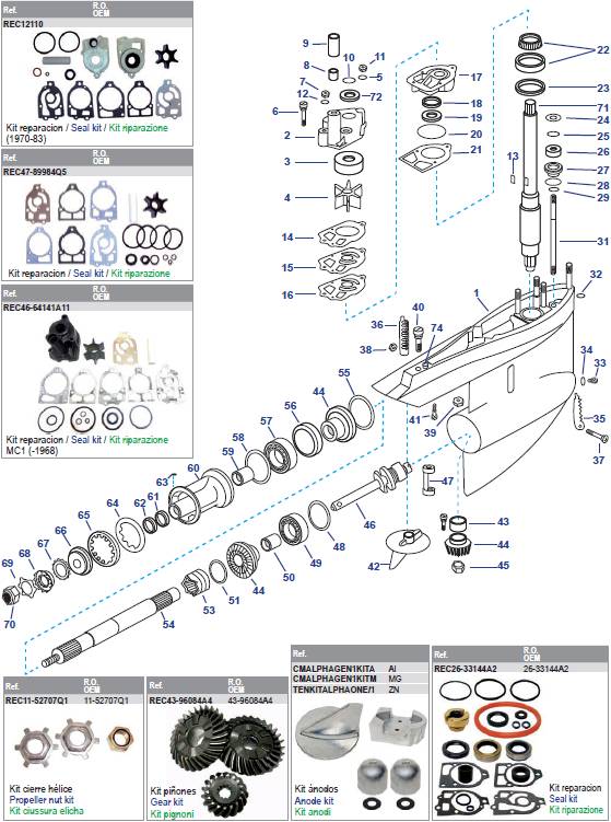 Gear Housing MC1/R Gear Housing MC1/R