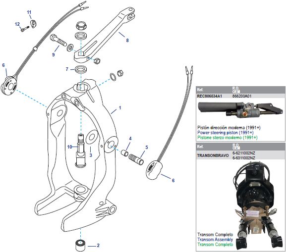 Gimbal Housing Ring Assembly Bravo One (I-II-III) Gimbal Housing Ring Assembly Bravo One (I-II-III)