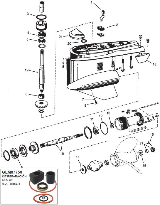 Lower Gearcase 1994-1998 Lower Gearcase 1994-1998