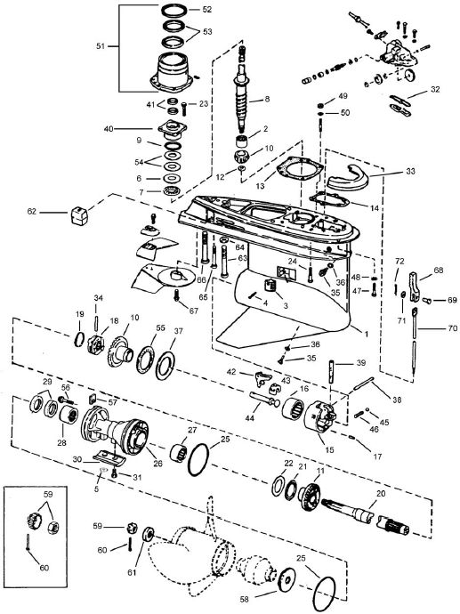 Lower Gear Housing (1978-1985) Lower Gear Housing (1978-1985)