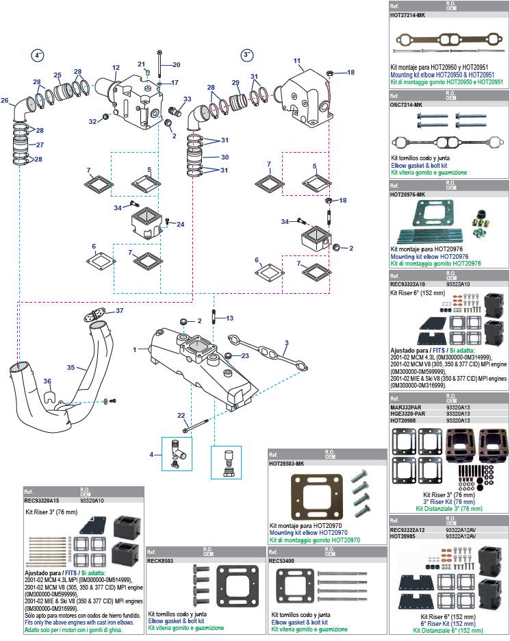 200 - 228 - 230 - 230MIE - 5.0L - 5.0LX - 898 - 5.0L MPI - GM305 CID 260 - 260 MIE - 320 EFI 200 - 228 - 230 - 230MIE - 5.0L - 5.0LX - 898 - 5.0L MPI - GM305 CID 260 - 260 MIE - 320 EFI