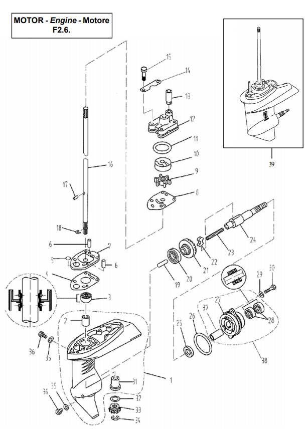 Lower Casing & Drive 1 Lower Casing & Drive 1
