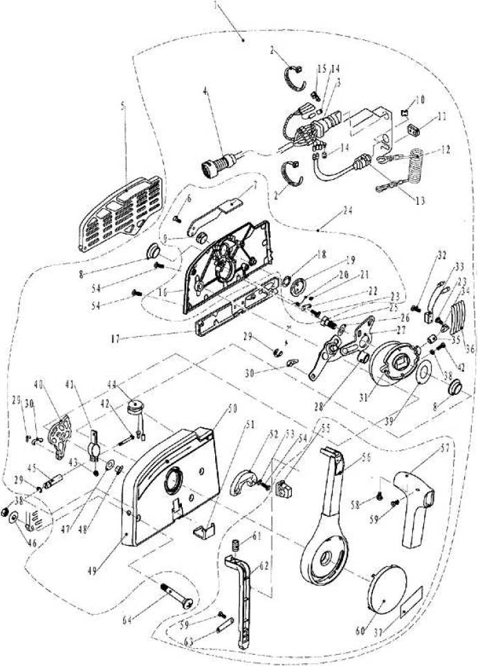 Electric Start Control Box Assembly