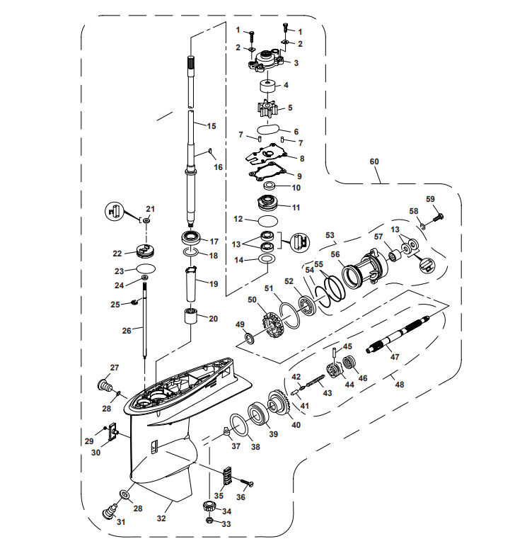 Lower Casing & Drive 1