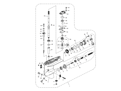 Lower Casing & Drive 1