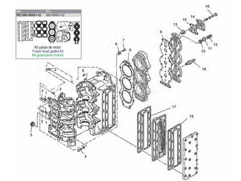 75 PK / 85 PK 2-Takt Motorblok