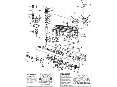 Lower Gearcase 1986-1993