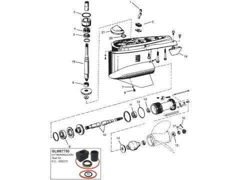 Lower Gearcase 1994-1998