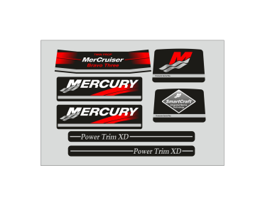 MerCruiser Bravo Three Duo Prop Sticker Set