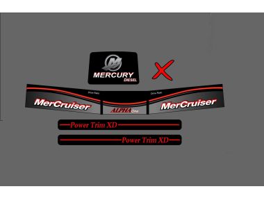 MerCruiser Alpha One Diesel Sticker Set