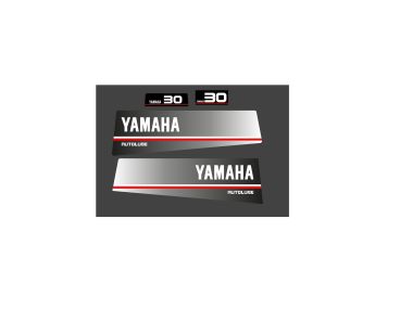 Yamaha 30 PK Autolube 1986-1991 Sticker Set