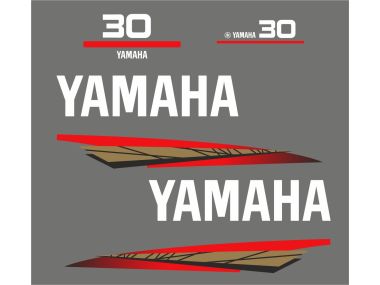 Yamaha 30 PK 1998-2004 Sticker Set Goud