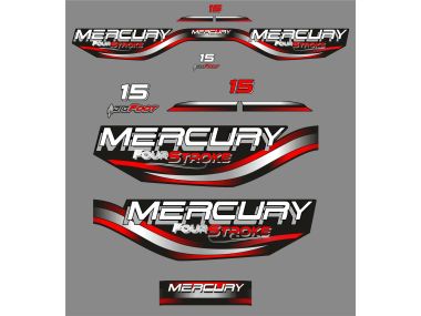 Mercury 15 PK 1999-2003 Sticker Set