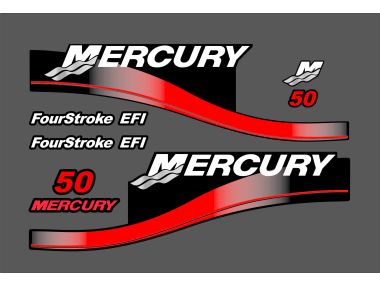 Mercury 50 PK 1999-2004 Sticker Set