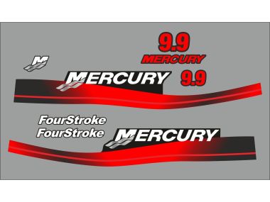 Mercury 9.9 PK 1999-2006 Sticker Set