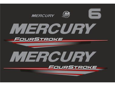 Mercury 6 PK 2015-2019 Sticker Set