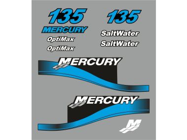 Mercury 135 PK 1999-2004 Sticker Set