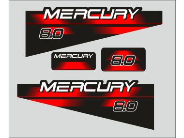 Mercury 8 PK 1994-1998 Sticker Set