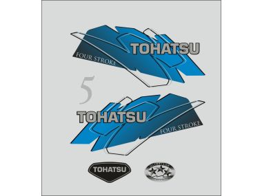 Tohatsu 5 PK 1999-2003 Sticker Set