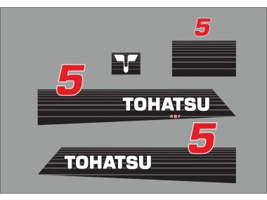 Tohatsu 5 PK 2002 Sticker Set
