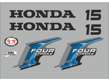 Honda 15 PK 2006 Sticker Set