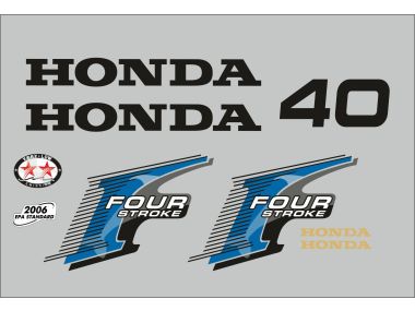 Honda 40 PK 2006 Sticker Set