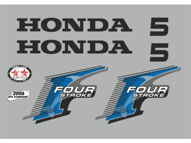 Honda 5 PK 2006 Sticker Set