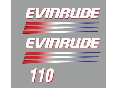 Evinrude 110 PK 2003-2006 Sticker Set