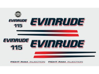 Evinrude 115 PK 2002-2006 Sticker Set