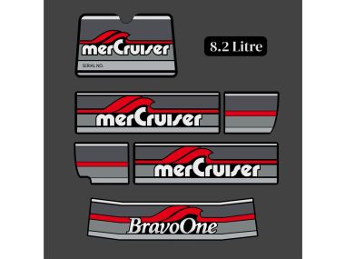 MerCruiser Bravo One 1986-1998 Sticker Set