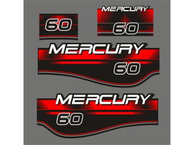 Mercury 60 PK Sticker Set