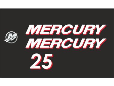 Mercury 25 PK Sticker Set