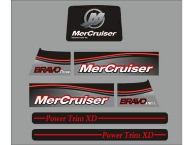MerCruiser Bravo Three 2017 Sticker Set