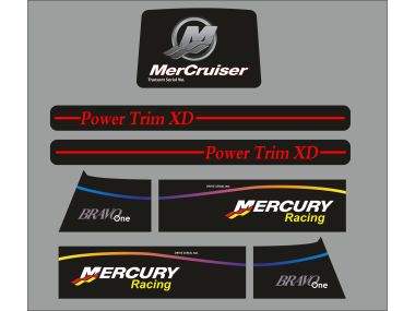 MerCruiser Bravo Racing Sticker Set