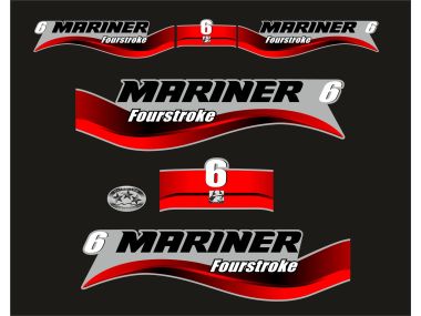 Mariner 6 PK FourStroke Sticker Set
