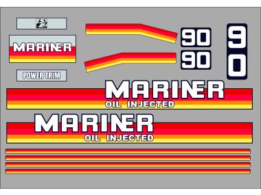 Mariner 90 PK 1984-1990 Sticker Set