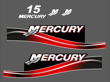 Mercury 15 PK 2005-2007 Sticker Set