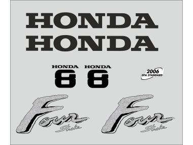 Honda 8 PK 2003 Sticker Set