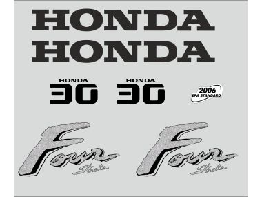Honda 30 PK 2003 Sticker Set