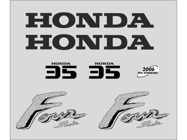 Honda 35 PK 2003 Sticker Set