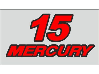 Mercury 15 PK Sticker Set