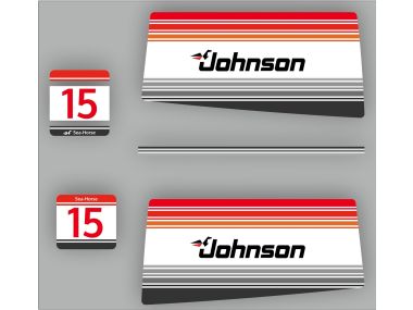 Johnson 15 PK Sea Horse 1988 Sticker Set