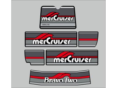 MerCruiser Bravo Two Sticker Set