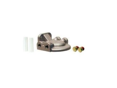 Bracket INOX 316 RVS met 2 pluggen en 2 aansluit tubes 3/8" 10 mm (GLM25030)