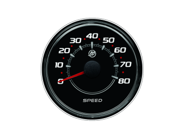 Mercury Speedometer 0-80 MPH Black (8M0052853)