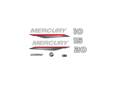Mercury Decal Set 10 / 15 / 20 HP (8M0170757)