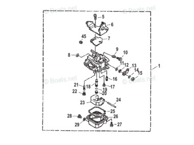 Mercury Carburetor 40/45/50 hp (825073T11)
