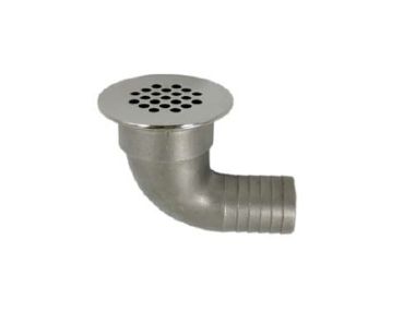 RVS 90º drain grate