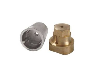 Schroefas anode, zink, verschillende afmetingen