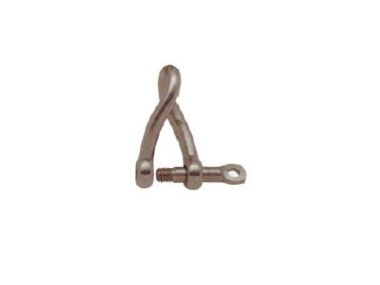 Lange twist schakel RVS